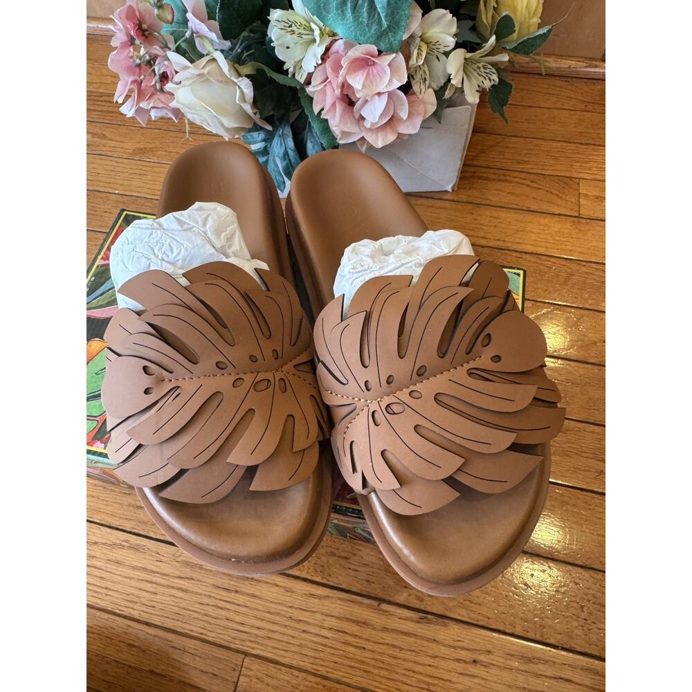 new FARM RIO Monstera Anatomic Slide Sandal SIZE 40 US 9 B(san100thrufty